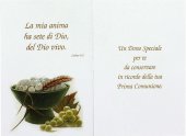 Immagine di 'Bomboniera Comunione: Libretto ricordo della Prima Comunione con rosario, testi in italiano'