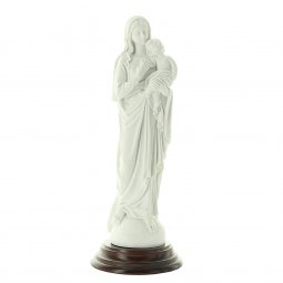 Copertina di 'Statua in resina bianca "Madonna col Bambino" - altezza 20 cm'