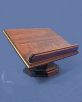 Leggio da mensa in legno con base ottagonale - dimensioni 36x23 cm