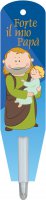 Penna segnalibro "San Giuseppe col Bambinello" - dimensioni 3x13 cm