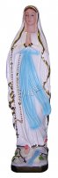 Statua Madonna di Lourdes in gesso madreperlato dipinta a mano - 60 cm