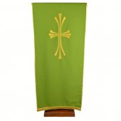 Immagine di 'Coprileggio verde con croce stilizzata dorata'