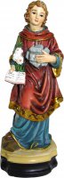 Immagine di 'Statua di Santo Stefano da 12 cm in confezione regalo con segnalibro in versione FRANCESE'