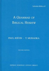 Copertina di 'A grammar of Biblical Hebrew'