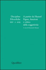 Copertina di 'Discipline filosofiche (2015)'
