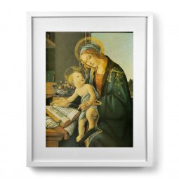 Copertina di 'Quadro "Madonna del Libro" con passe-partout e cornice minimal - dimensioni 53x43 cm'