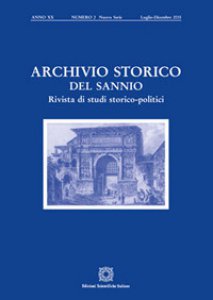 Copertina di 'Archivio storico del Sannio. Rivista di studi storico-politici (2015)'