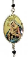 Immagine di 'Braccialetto argento medaglia Madonna bambino'