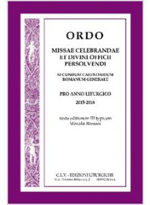 Copertina di 'Ordo missae celebrandae et divini officii persolvendi 2015-2016'