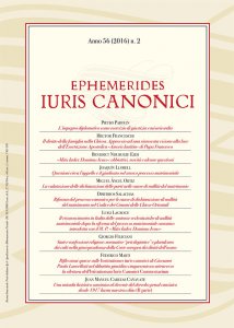 Copertina di 'Ephemerides Iuris canonici (2016) vol.2'