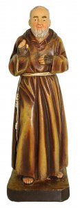Copertina di 'Statua di San Pio da 12 cm in confezione regalo con segnalibro in IT/EN/ES/FR'