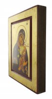 Immagine di 'Icona greca in legno "Madonna del Carmine" - 19x14,5 cm'