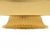 Immagine di 'Patena con base in ottone dorato - diametro 14 cm'