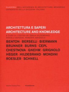 Copertina di 'Architettura e saperi-Architecture and knowledge'