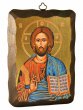 Icona in  legno da appendere "Cristo Pantocratore" - dimensioni 15x10 cm
