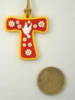 Immagine di 'Croce Tau colorata per la Confessione (rosso)'