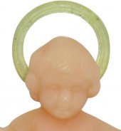 Immagine di 'Gesù Bambino in plastica color carne - 4 cm'