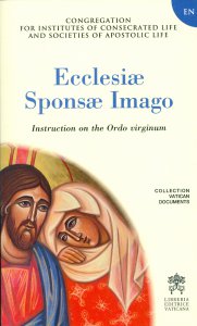 Copertina di 'Ecclesiae sponsa imago. Instruction on the Ordo virginum'