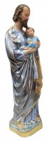 Immagine di 'Statua San Giuseppe in gesso madreperlato dipinta a mano - 60 cm'