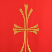 Immagine di 'Coprileggio rosso con croce stilizzata dorata'
