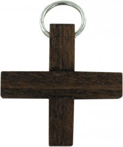 Copertina di 'Croce in legno color palissandro - 2,5 cm'