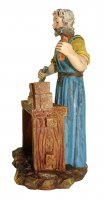 Immagine di 'Statuine presepe: Falegname al banco di lavoro linea Martino Landi per presepe da cm 10'