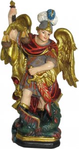 Copertina di 'Statua di San Michele Arcangelo da 12 cm in confezione regalo con segnalibro in versione SPAGNOLO'