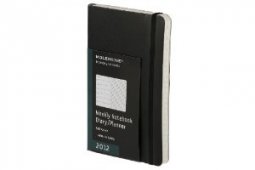 Copertina di 'Agenda settimanale 2012 - copertina morbida - nero - tascabile'