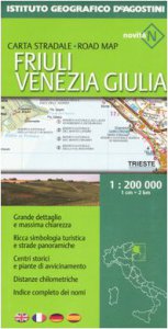 Copertina di 'Friuli Venezia Giulia 1:200 000. Ediz. multilingue'