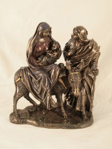 Copertina di 'Statua della fuga in Egitto in resina bronzata'