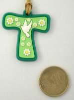Immagine di 'Croce Tau colorata per la Confessione (verde)'