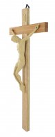 Immagine di 'Crocifisso da parete in legno con Cristo in plastica - 30 cm'