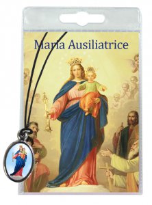 Copertina di 'Medaglia Madonna Ausiliatrice con laccio e preghiera in italiano'