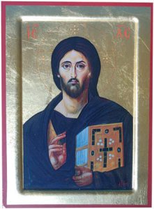 Copertina di 'Icona in legno e foglia oro "Cristo del Sinai" - dimensioni 30x23 cm'