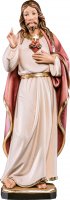 Statua del Sacro Cuore di Ges� in stile classico, in legno dipinto a mano, linea da 10 cm - Demetz Deur