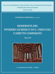 Copertina di 'Modernit del pensiero giuridico di G. Criscuoli e diritto comparato'