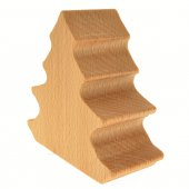 Immagine di 'Alberello in legno con Nativit lavorato a mano - altezza 10 cm'