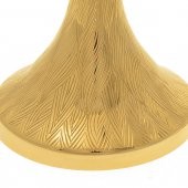 Immagine di 'Calice dorato zigrinato con patena dorata liscia - altezza 16 cm'