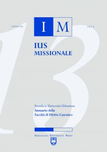 Copertina di 'Ius missionale. Annuario della Facoltà di diritto canonico (2013)'