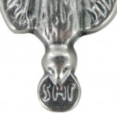 Immagine di 'Medaglia Spirito Santo in metallo ossidato - 2,5 cm'