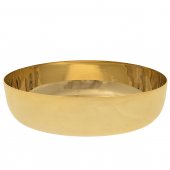 Patena in ottone dorato a forma di ciotola - diametro 12 cm