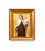 Quadretto in foglia d'oro "Madonna del Carmine" - dimensioni 8x6,5 cm