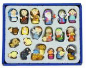 Presepe per Bambini: Nativit 20 personaggi in resina - 4,5 cm