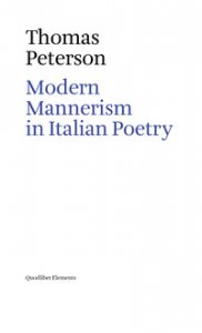 Copertina di 'Modern mannerism in italian poetry'