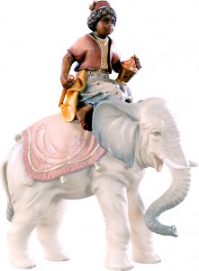 Copertina di 'Conducente d'elefante H.K. - Demetz - Deur - Statua in legno dipinta a mano. Altezza pari a 11 cm.'