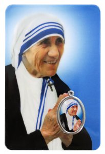 Copertina di 'Card Madre Teresa di Calcutta in PVC - 5,5 x 8,5 cm - italiano'