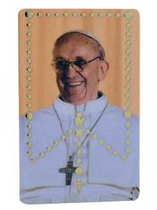 Copertina di 'Card rosario con Papa Francesco'