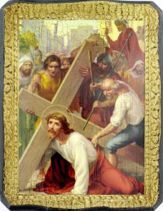 Copertina di 'Quadro Via Crucis stampa su tavola - 20 x 15 cm'
