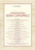 Ephemerides Iuris Canonici - Anno 2020 - n. 1. - VV. AA.