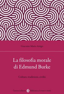 Copertina di 'La filosofia morale di Edmund Burke'